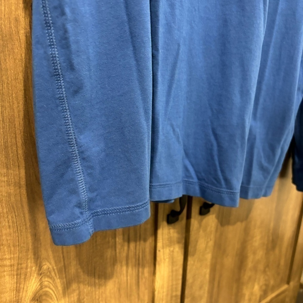 Tasc XL Bamboo Performance Quarter Zip Pullover blue Organic Cotton - Picture 9 of 12